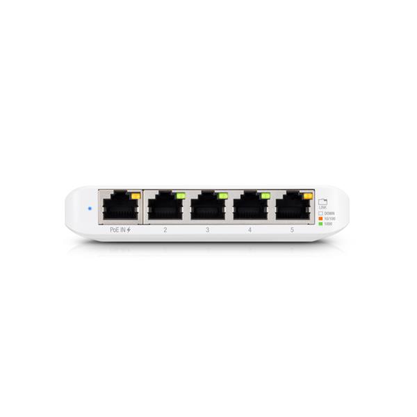 Switch UBIQUITI USW-Flex-Mini 5x10Base-T 100Base-TX 1000Base-T 1xRJ45 1 PoE ports 1 USW-FLEX-MINI