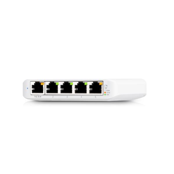 Switch UBIQUITI USW-Flex-Mini 5x10Base-T 100Base-TX 1000Base-T 1xRJ45 1 PoE ports 1 USW-FLEX-MINI