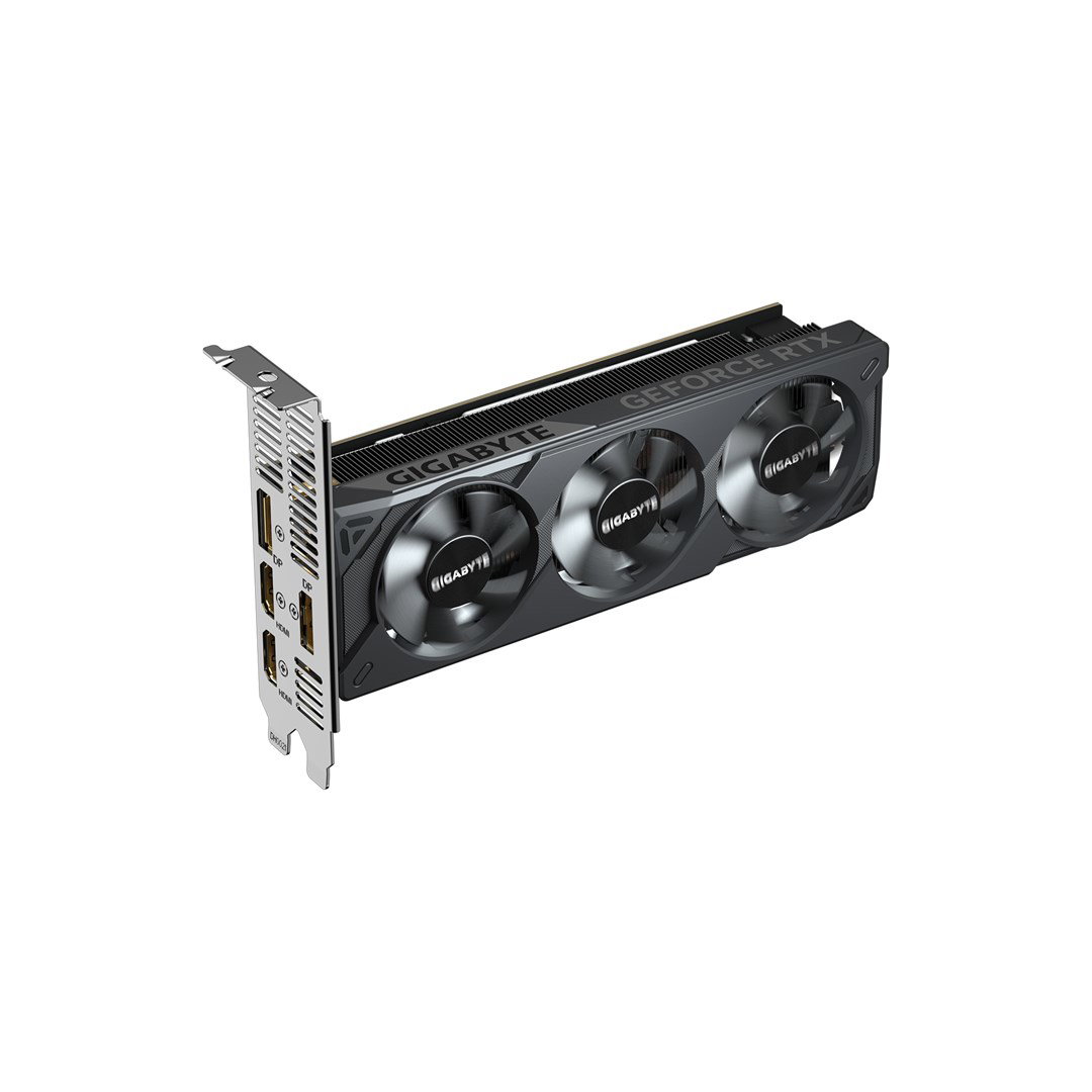 GIGABYTE GeForce RTX 5050 OC Low Profile 8G Graphics Card - 8GB GDDR6, 128bit, PCI-E 5.0, 2587MHz Core Clock, 2 x DP, 2 x HDMI, NVIDIA DLSS 4, GV-N5050OC-8GL
