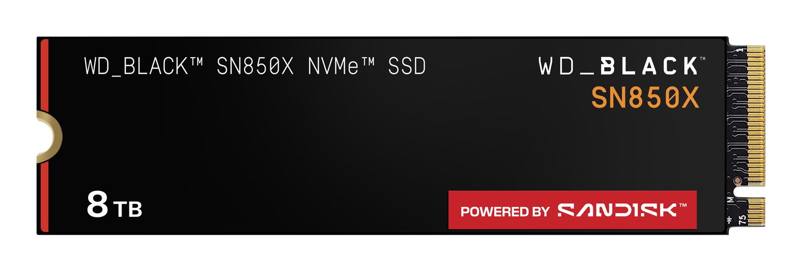 Western Digital Black WD_BLACK SN850X NVMe SSD POWERED BY SANDISK 8 TB