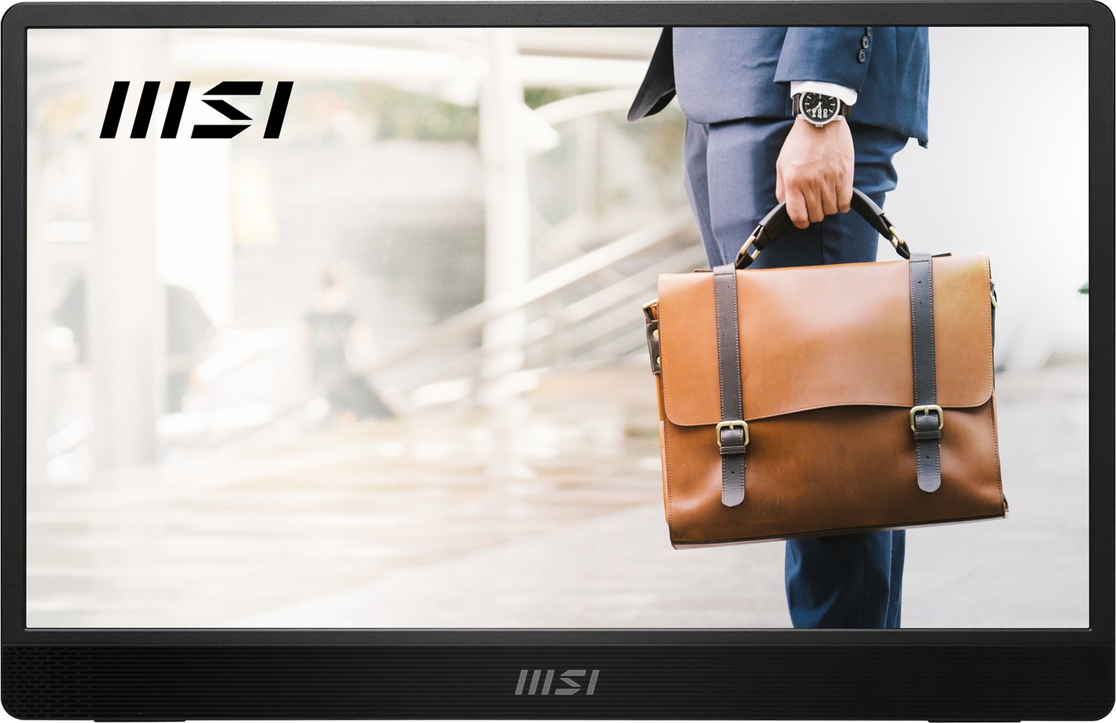 MSI PRO MP161 E2U portable TV/monitor Portable monitor Black 39.6 cm (15.6) LED 1920 x 1080 pixels