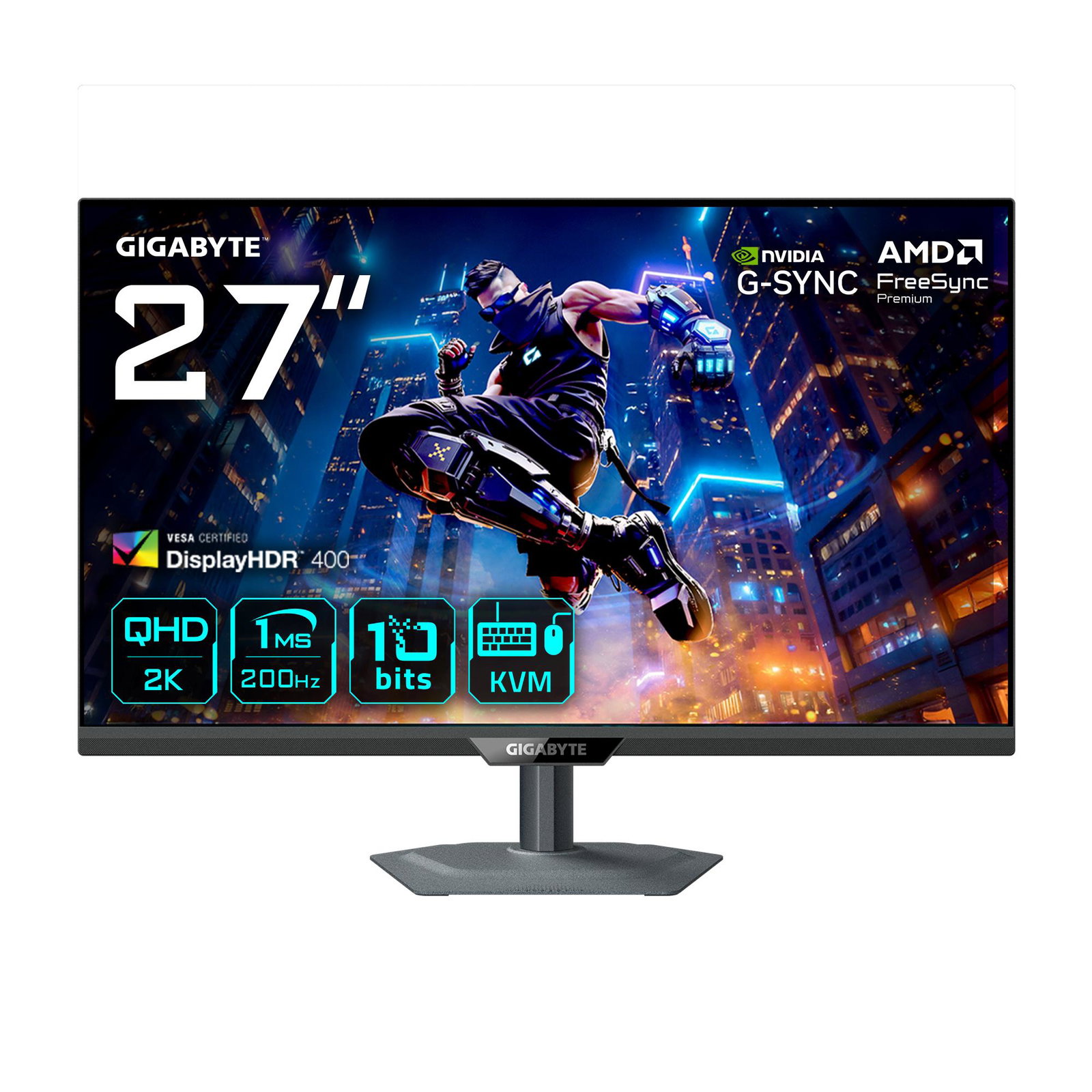 LCD Monitor GIGABYTE 27 2560 x 1440 pixels Quad HD Native aspect ratio 16:9 LED Flat M27Q2EK