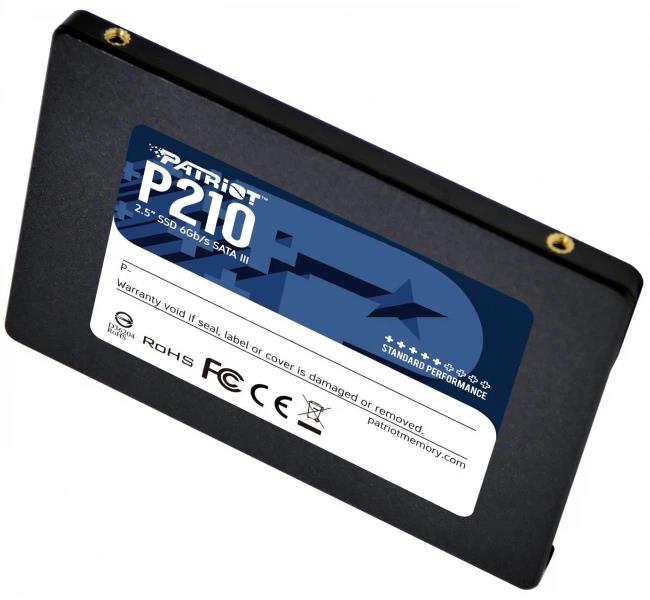 SSD PATRIOT P210 512 GB Serial ATA III Write speed 400 MB/s Read speed 500 MB/s Hanging box 2.5 P210S512G25