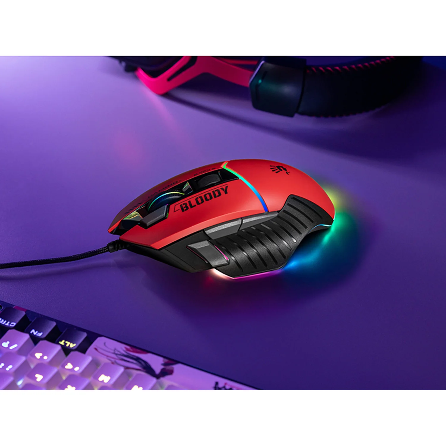 A4Tech 47257 Bloody W95MAX USB Sports, Black/ Red