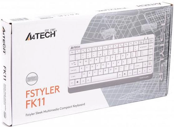 A4Tech 47119 FStyler FK11, White