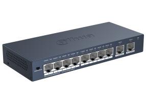 Switch DAHUA S3010-8GT-90 Switch type Unmanaged Form factor Desktop/Wall-Mounting 8xRJ-45 ports RJ-45 Ports Type Gigabit Ethernet (10/100/1000) Power over Ethernet (PoE) Yes 8xPower over Ethernet (PoE) ports quantity Total Power over Ethernet (PoE) budget 90 W S3010-8GT-90