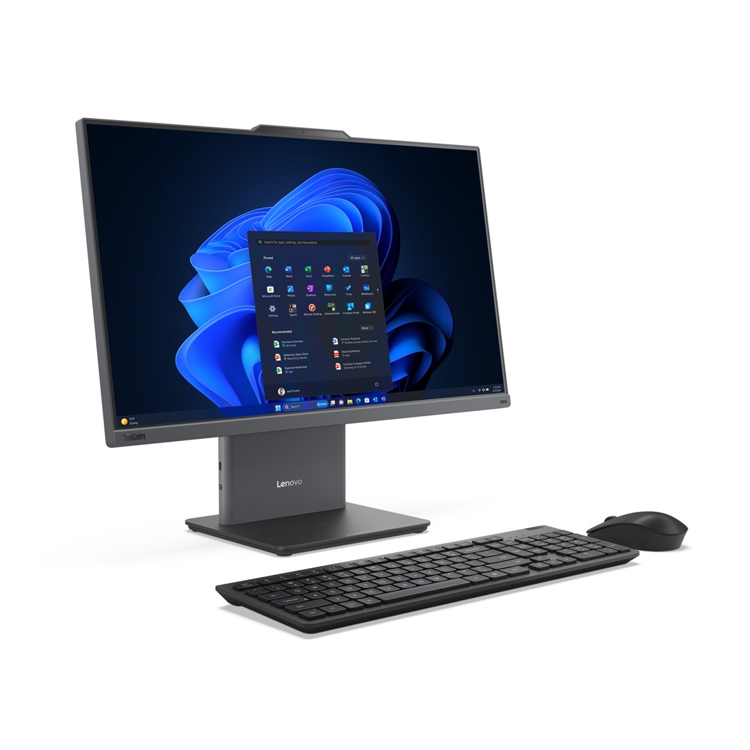 Lenovo ThinkCentre neo 50a 24 Gen 5 Intel Core 5 210H 60.5 cm (23.8) 1920 x 1080 pixels All-in-One PC 16 GB DDR5-SDRAM 512 GB SSD Windows 11 Pro Wi-Fi 6 (802.11ax) Grey