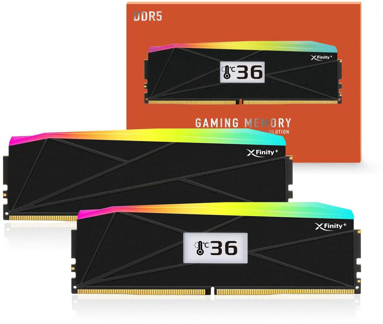 V-Color Manta XFinity+ aRGB DDR5-6400 RAM, CL32, XMP/EXPO - 32 GB Dual Kit, black