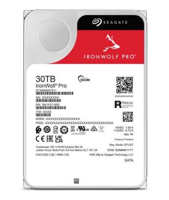 HDD SEAGATE IronWolf Pro 30TB 512 MB 7200 rpm 3,5 ST30000NT011