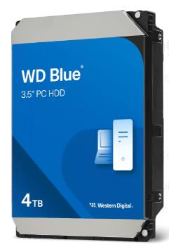 HDD WESTERN DIGITAL Blue 4 TB Serial ATA III Buffer 128 MB 5400 RPM 3.5 WD40EZZX