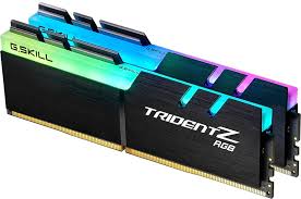 32GB G.Skill Trident Z RGB, (2x16GB), DDR4-3600MHz, CL16, 1.35V, Black Desktop Memory