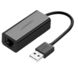 UGREEN Ethernet Adapter, USB 2.0 to RJ45, Black