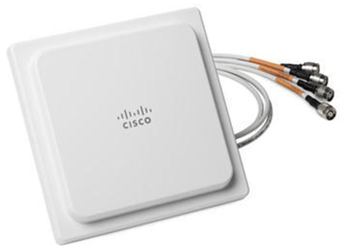 Cisco 24GHz 2dBi 5GHz 4dBi Ceiling Mount Omni Ant 4-portRP- TNC