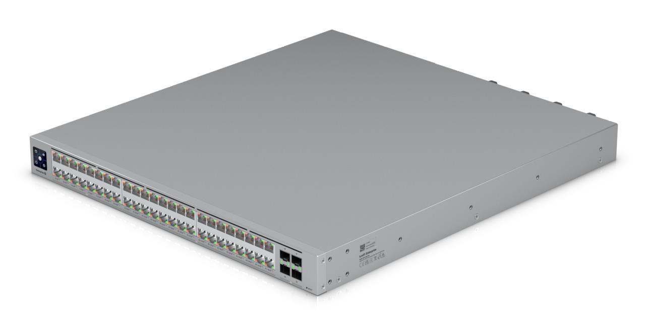 Switch UBIQUITI Enterprise Campus 48 PoE 16x2.5GbE 32x10GbE 4xSFP28 PoE+ ports 16 2150 Watts ECS-48-POE