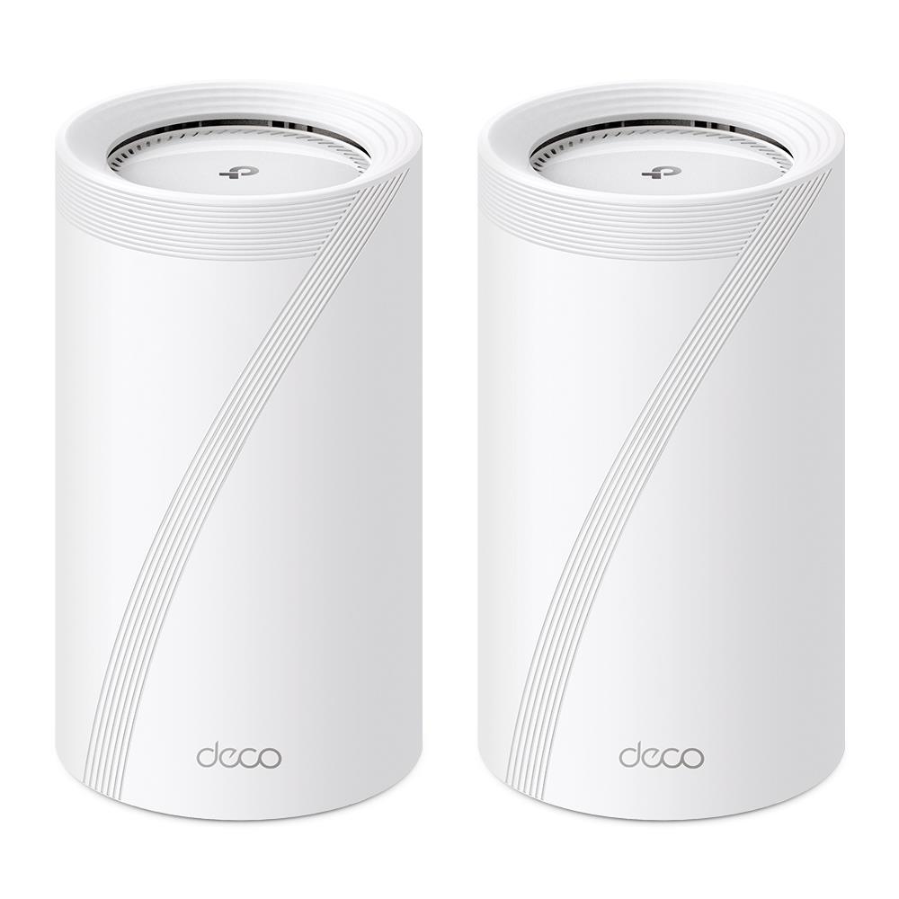 Wireless Router TP-LINK Wireless Router 19000 Mbps Mesh Wi-Fi 7 2x2.5GbE 1x10GbE 1xSPF+ DHCP DECOBE85(2-PACK)