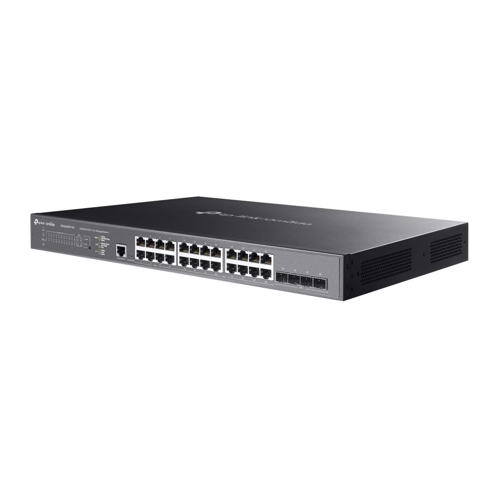 TP-Link Omada 24-Port 2.5GBASE-T and 4-Port 10GE SFP+ L2+ Managed Switch with 16-Port PoE+ & 8-Port PoE++