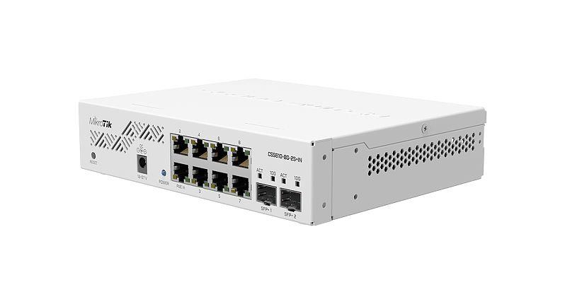 Switch MIKROTIK CSS610-8G-2S+IN Desktop/pedestal 8x10Base-T 100Base-TX 1000Base-T 2xSFP+ CSS610-8G-2S+IN