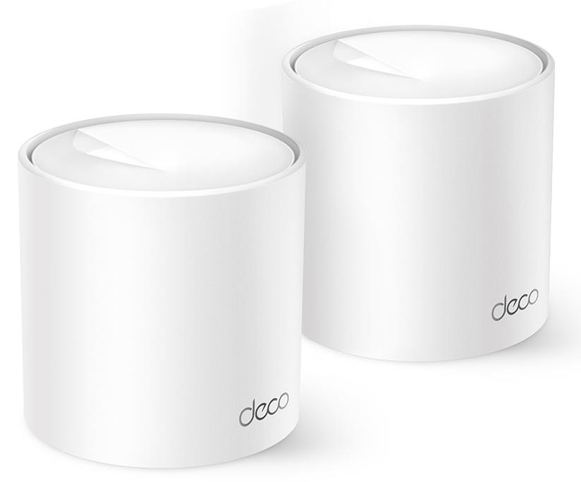 Wireless Router TP-LINK Wireless Router 1500 Mbps Mesh Wi-Fi 6 1x10/100/1000M 1x2.5GbE DHCP DECOX10(2-PACK)