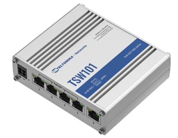 Switch TELTONIKA TSW101000000 PoE ports 4 60 Watts TSW101