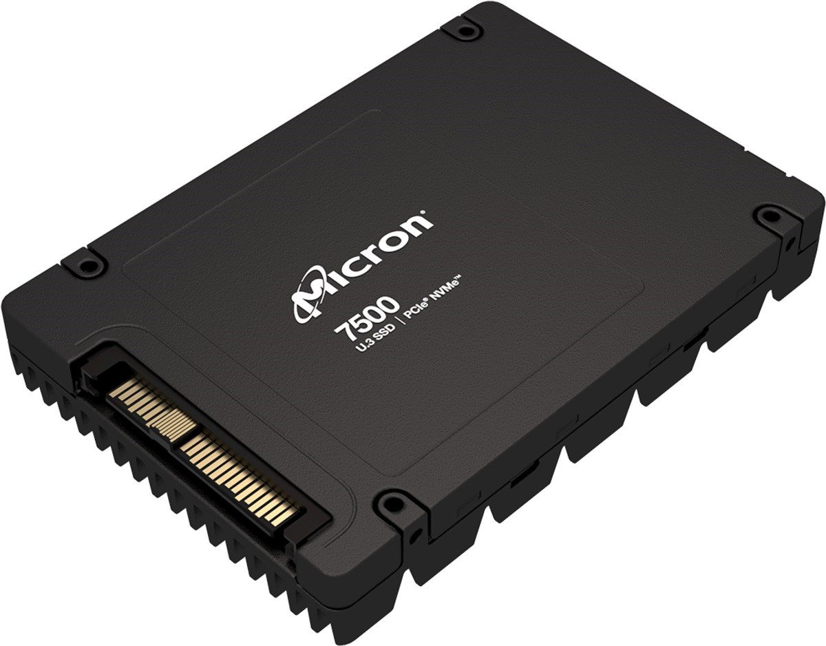 SSD Micron 7500 PRO 960GB U.3 (15mm) NVMe PCI 4.0 MTFDKCC960TGP-1BK1DABYYR (DWPD 1) TCG