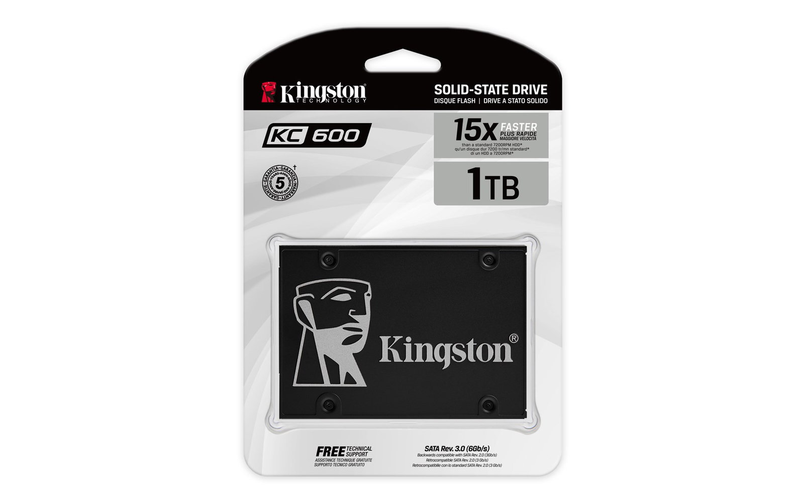 Kingston Technology KC600 2.5 1024 GB Serial ATA III 3D TLC