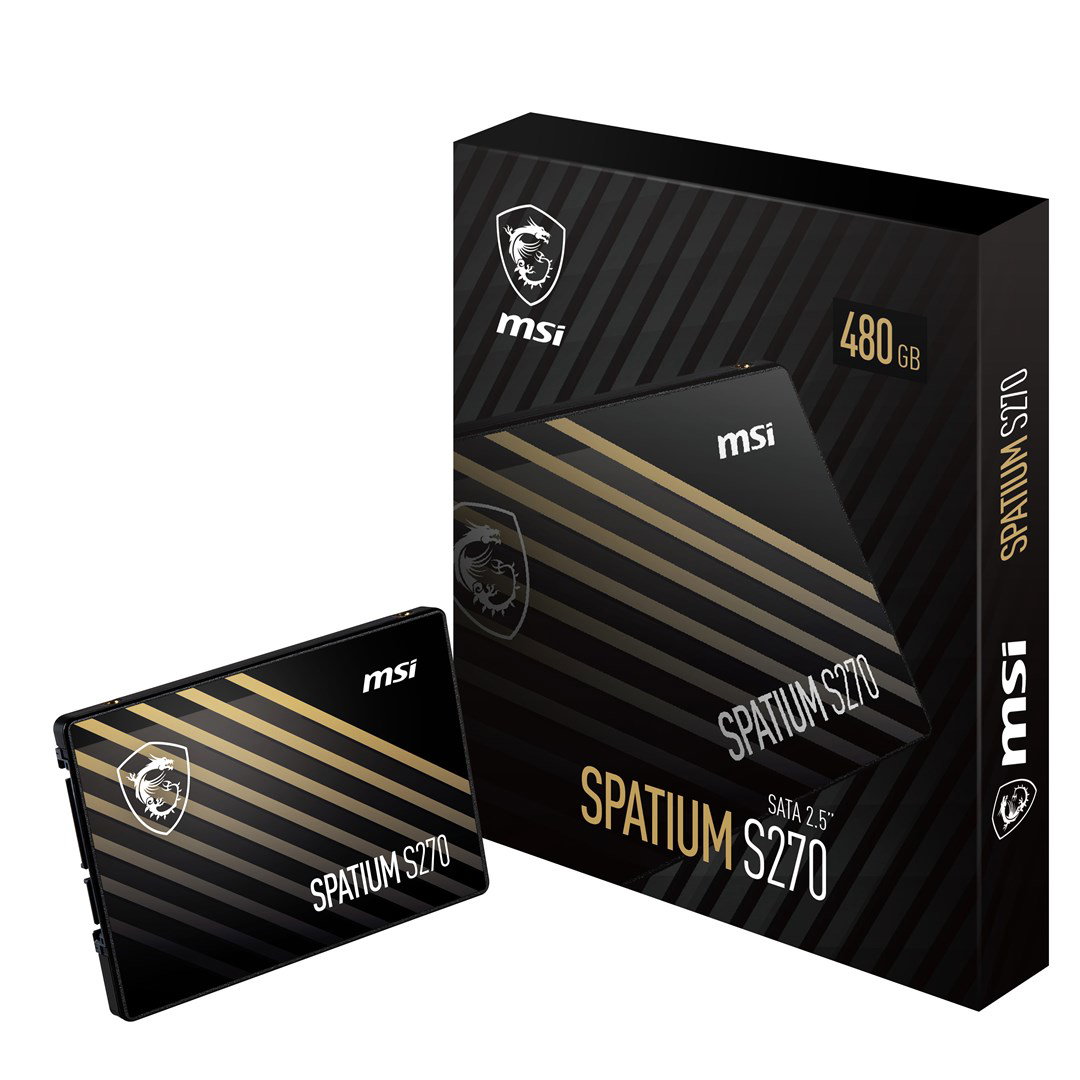 MSI Spatium S270 SATA 2.5 480GB 2.5 Serial ATA III 3D NAND