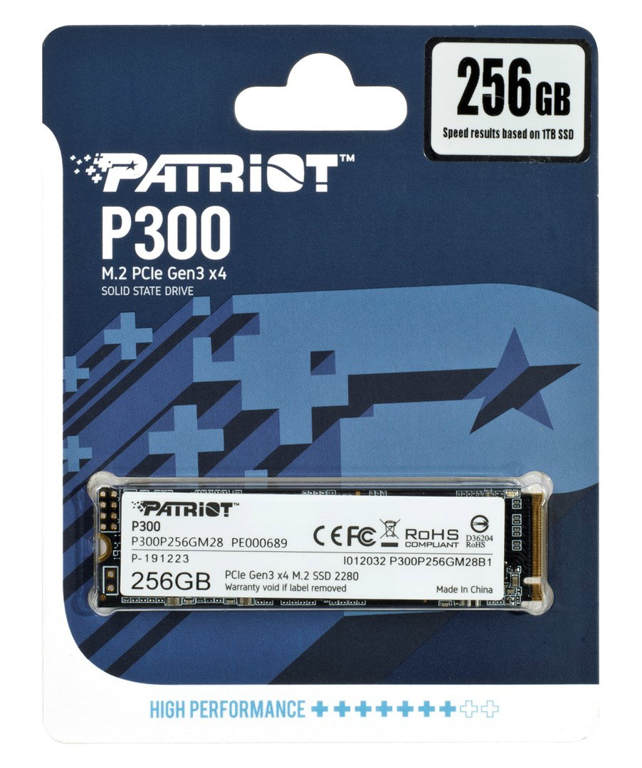 PATRIOT P300 M.2 PCI-EX4 NVME 256GB