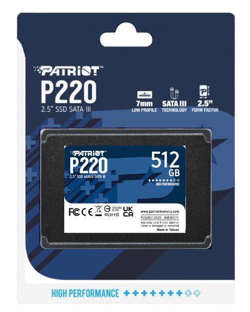 Patriot Memory P220 512GB 2.5 Serial ATA III