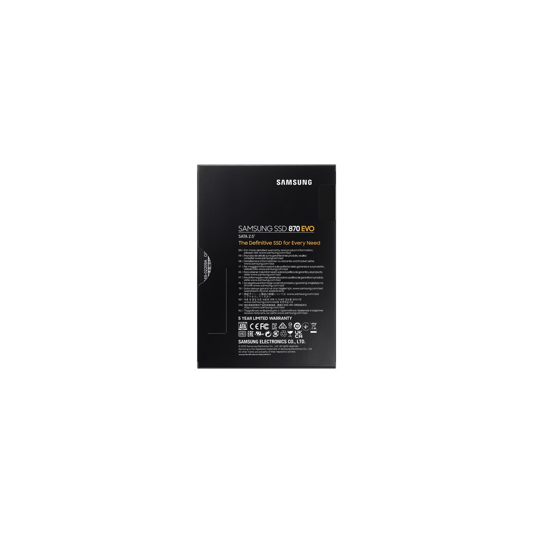 Samsung 870 EVO 2 TB 2.5 Serial ATA III V-NAND MLC