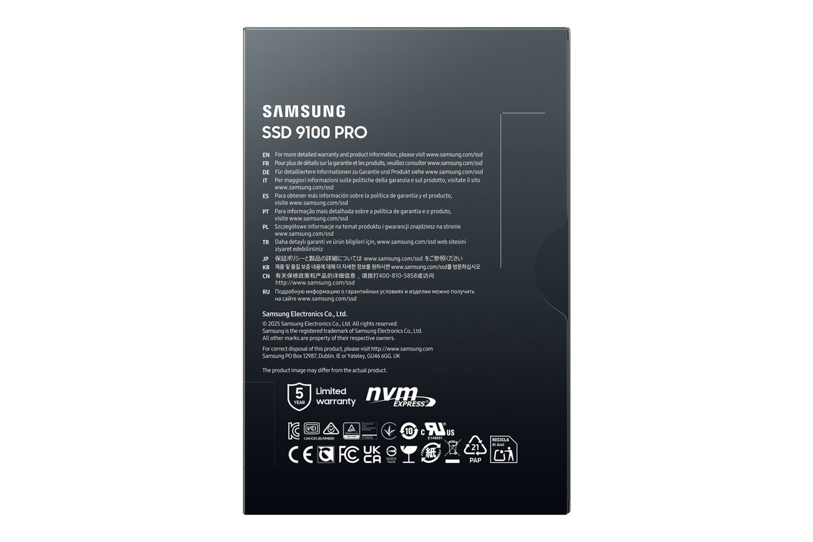 Samsung 9100 PRO PCIe 5.0 NVMe M.2 SSD - 1 TB