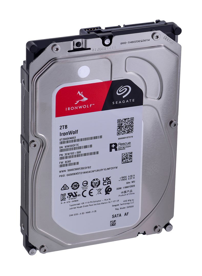 Seagate IronWolf internal hard drive 2 TB 256 MB 3.5 Serial ATA III (ST2000VN003)