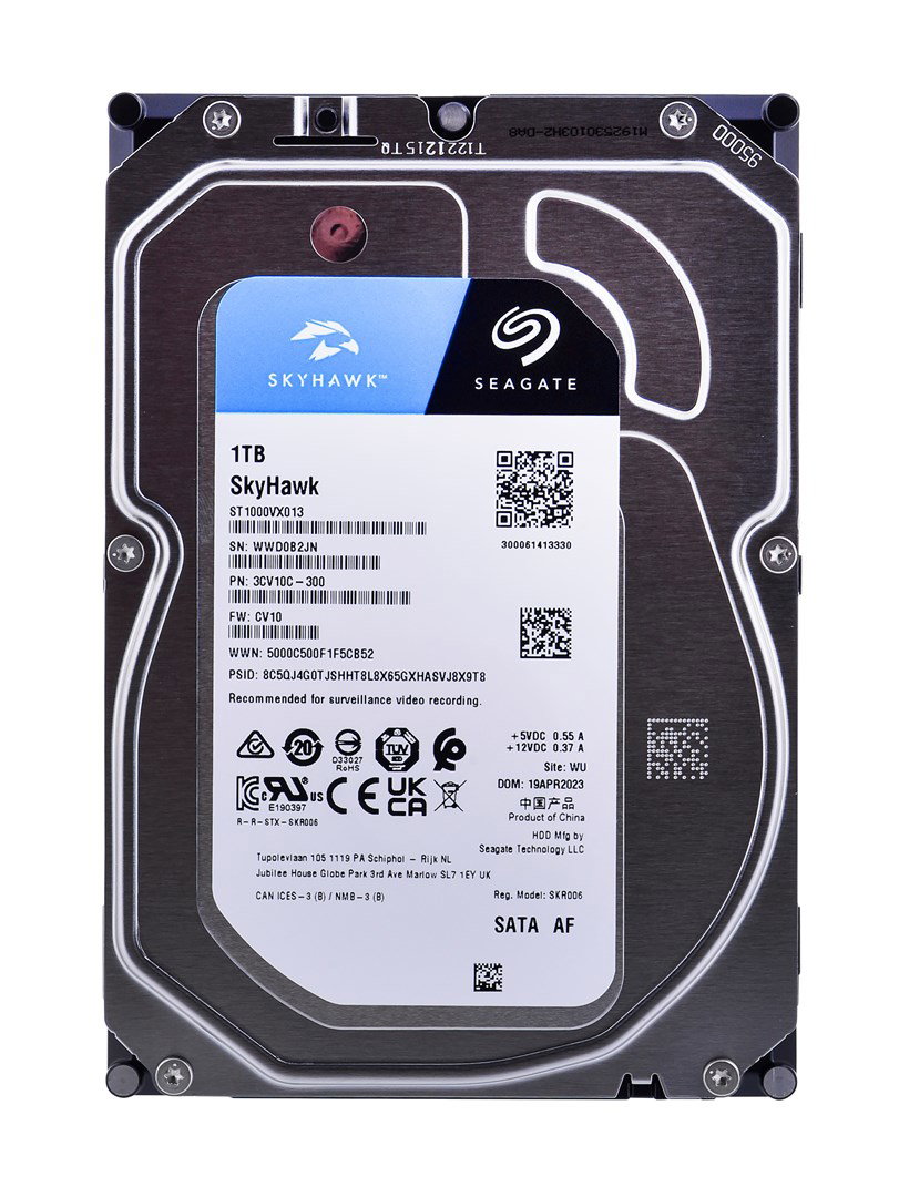 Seagate SkyHawk internal hard drive 1 TB 256 MB 3.5 Serial ATA III (ST1000VX013)