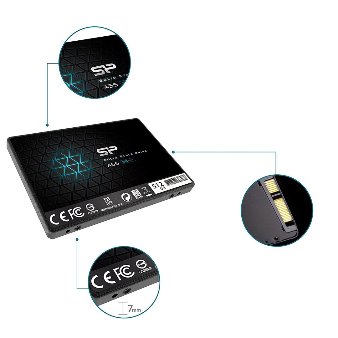 Silicon Power Ace A55 2.5 512 GB Serial ATA III 3D TLC