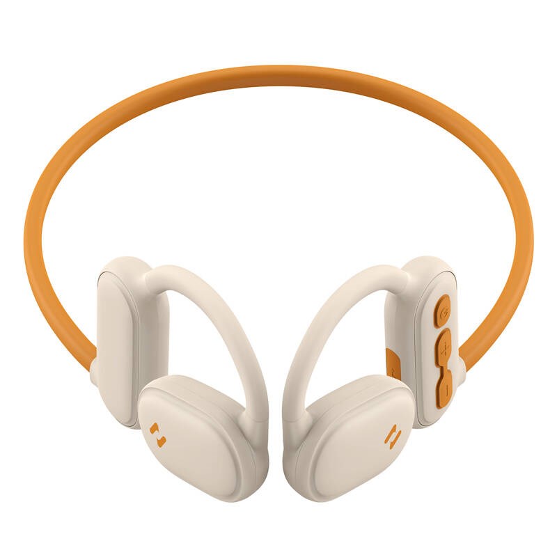 Havit E553BT Open Ear Air Conduction Headphones, beige