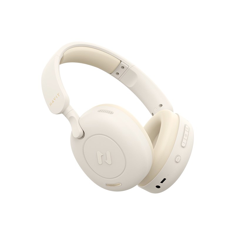 Havit H655BT - Bluetooth wireless headphones, beige