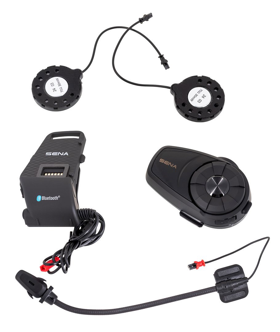 Sena 10S motorcycle intercom 4 channels 1600 m Black