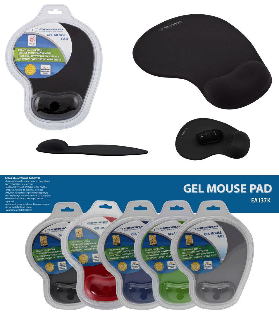 Esperanza EA137K mouse pad Black