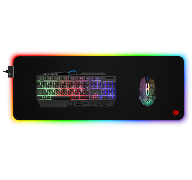 DEFENDER GAMING ULTRA LIGHT LED pad 900x350x4mm