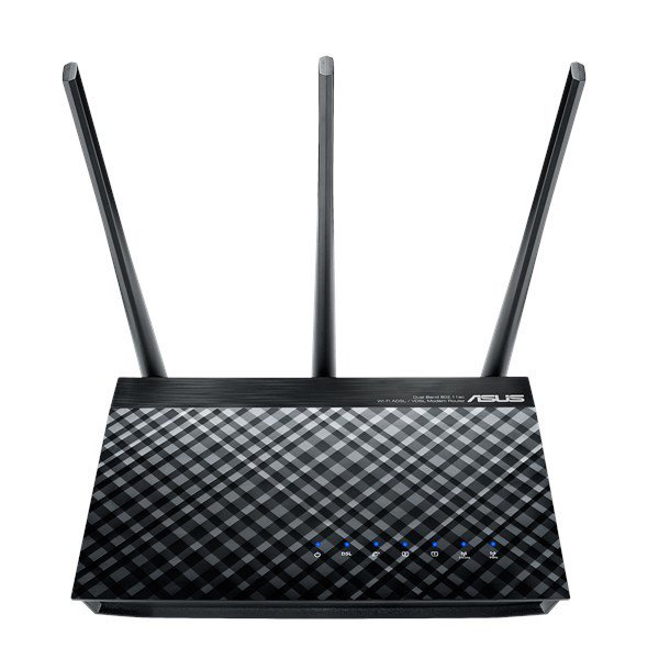 ASUS DSL-AC51 wireless router Gigabit Ethernet Dual-band (2.4 GHz 5 GHz) Black
