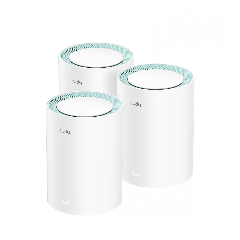 Cudy M1300 3-PACK mesh wi-fi system Dual-band (2.4 GHz 5 GHz) Wi-Fi 5 (802.11ac) White 1 Internal