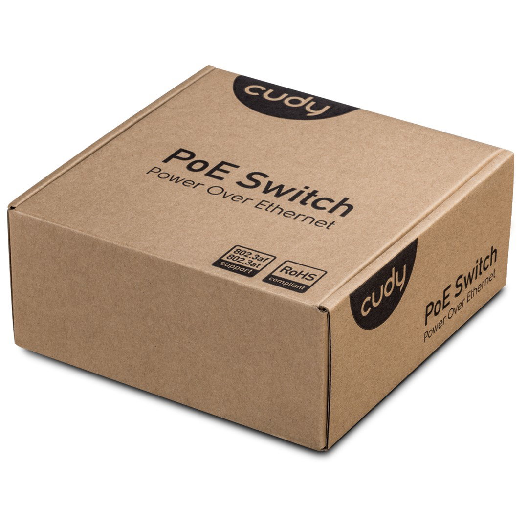 Cudy GS1005P network switch Unmanaged Gigabit Ethernet (10/100/1000) Power over Ethernet (PoE) Grey