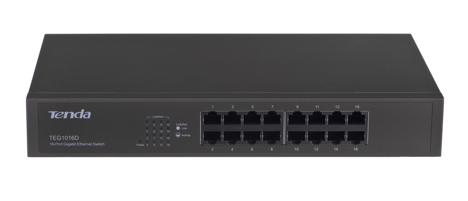 Tenda 16-port Gigabit Ethernet Switch Unmanaged Blue