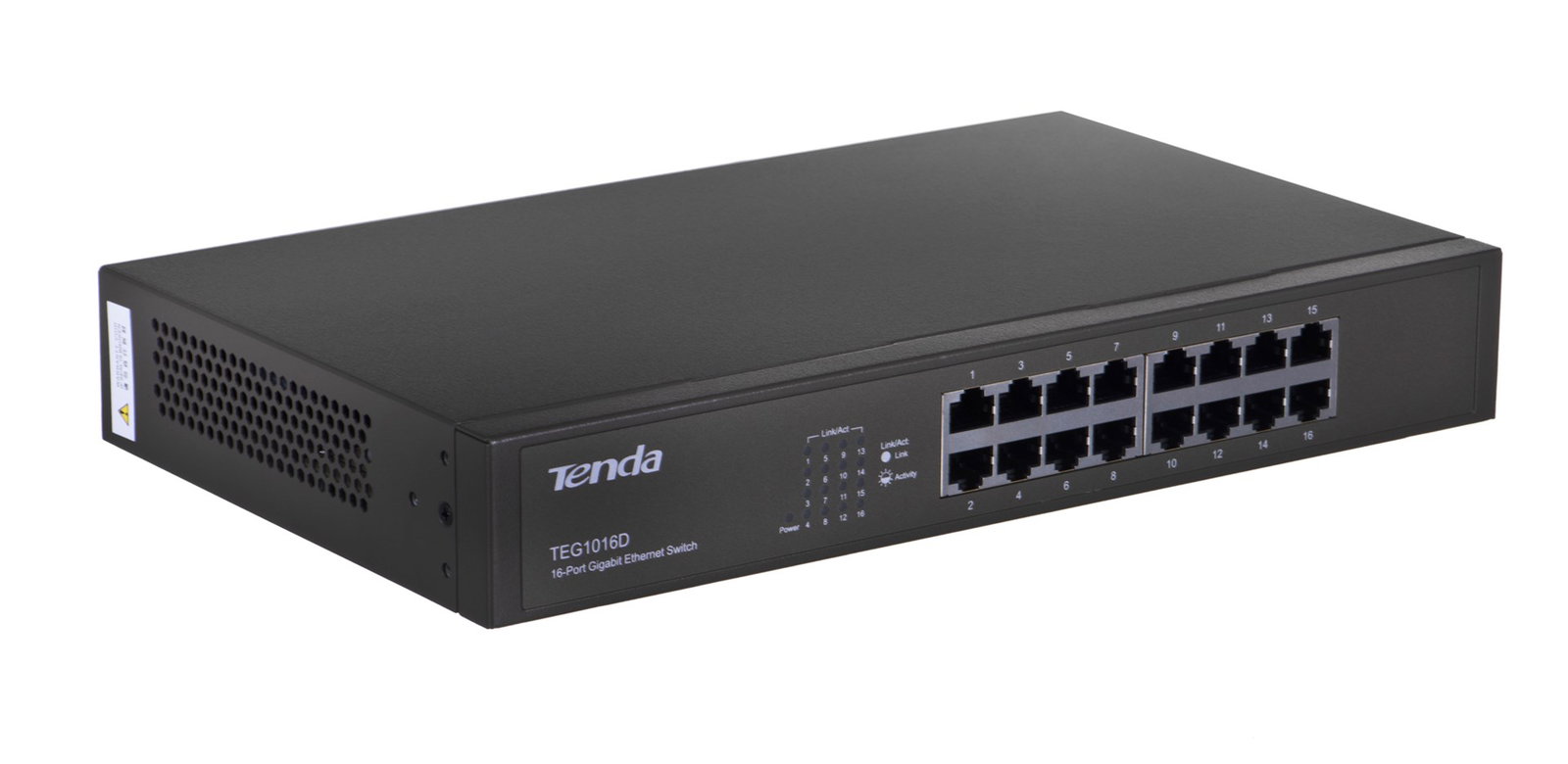 Tenda 16-port Gigabit Ethernet Switch Unmanaged Blue