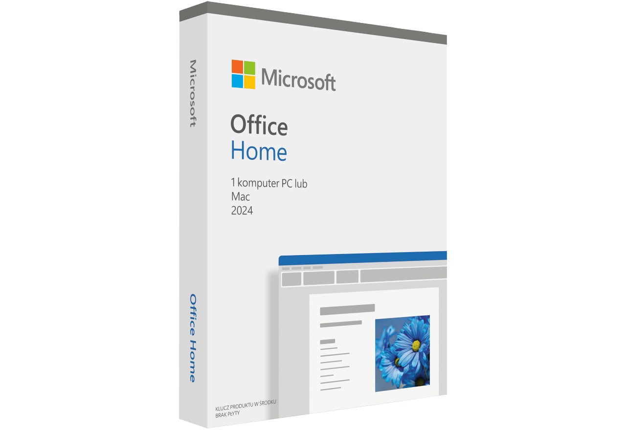Microsoft Office Home 2024 Polish EuroZone 1 License Medialess, Polish