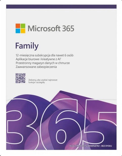 Microsoft 365 Family (6 users; 12 months) (EP2-32382)