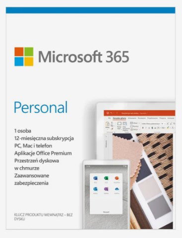 Microsoft 365 Personal PL (1 person; 5 devices ; 12 months; physical version; Poland) (EP2-32454)
