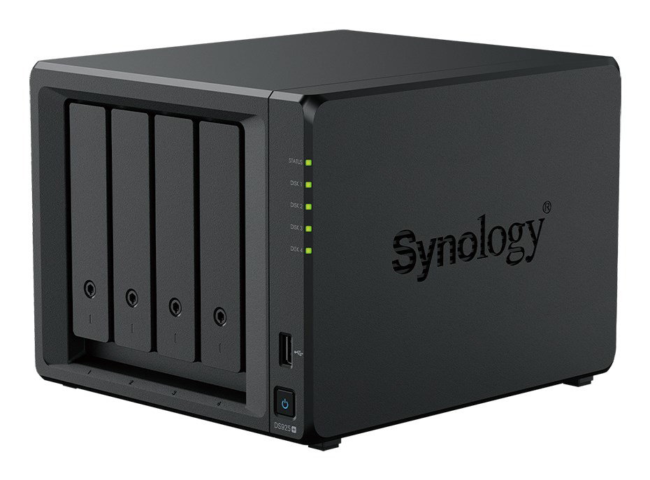 Synology DiskStation DS925+ NAS/storage server Ryzen Embedded V1500B 4 GB DDR4 0 TB Black