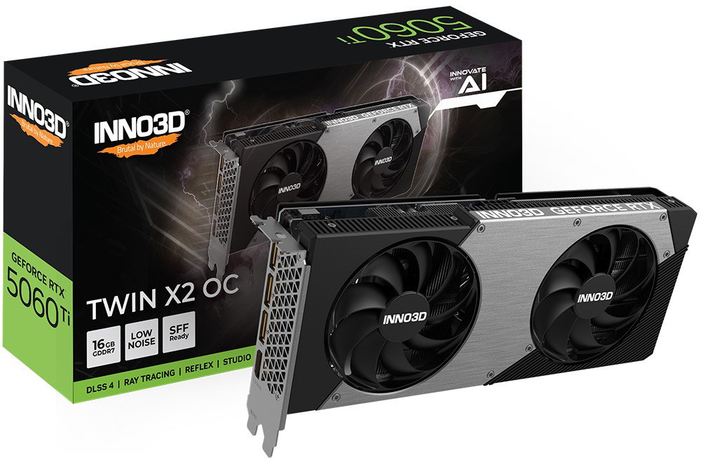 INNO3D GeForce RTX 5060 Ti TWIN X2 OC NVIDIA 16 GB GDDR7