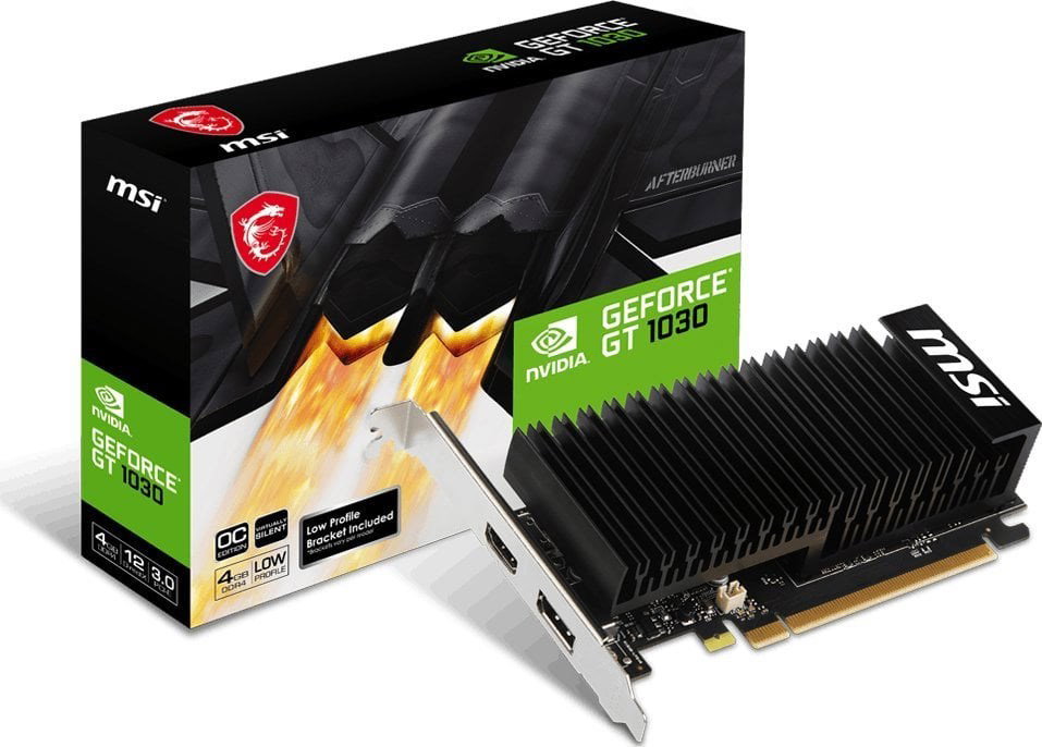 MSI GeForce GT 1030 4GHD4 LP OC NVIDIA 4 GB GDDR4