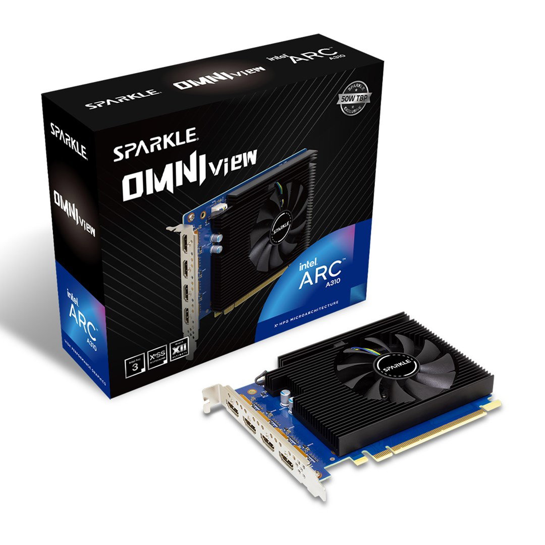 SPARKLE Intel Arc A310 Omni View 4GB graphics card